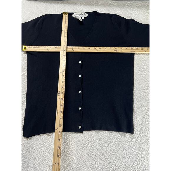 Joseph A. Black Cardigan | Clean Girl Dark · Office Siren Lite | Size L - Picture 6 of 7